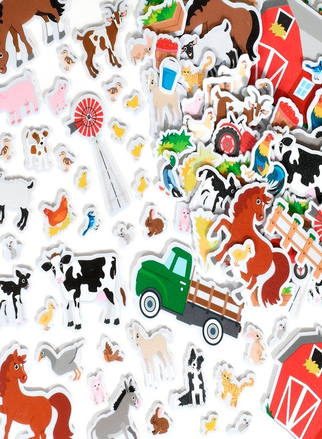 Ready 2 Learn Foam Stickers | Farm | Pack of 180 | Self-Adhesive Animal Stickers for Kids | Perfect for Crafts and Party Favors - Image 1
